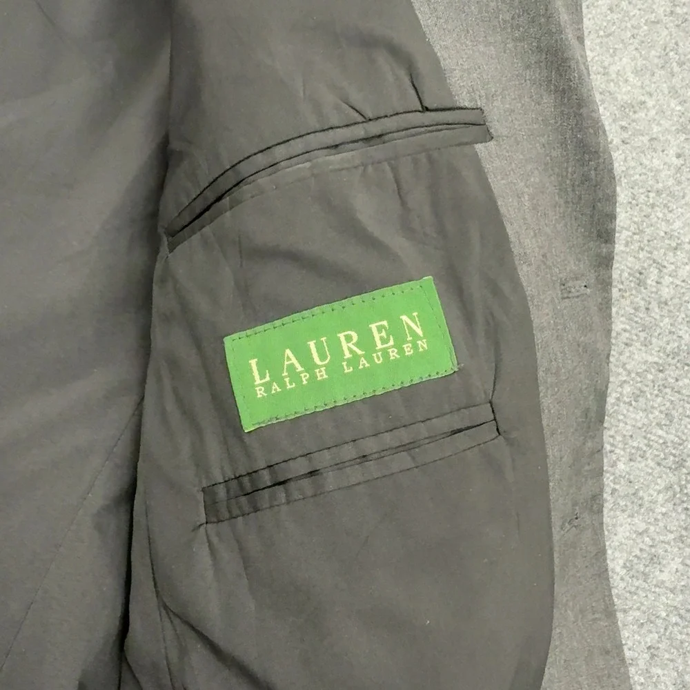 Lauren Ralph Lauren Blazer Mens 38S Grey Wool Two Button Classic Business Office